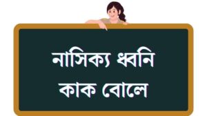 নাসিক্য ধ্বনি কাক বোলে