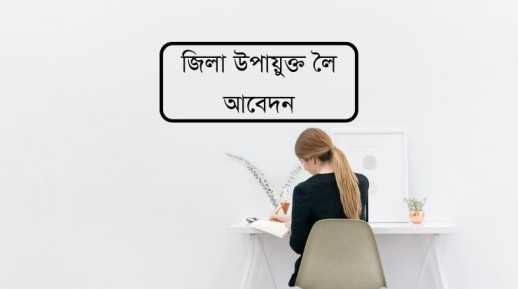 জিলা উপায়ুক্ত লৈ আবেদন | Assameese Application For 2024